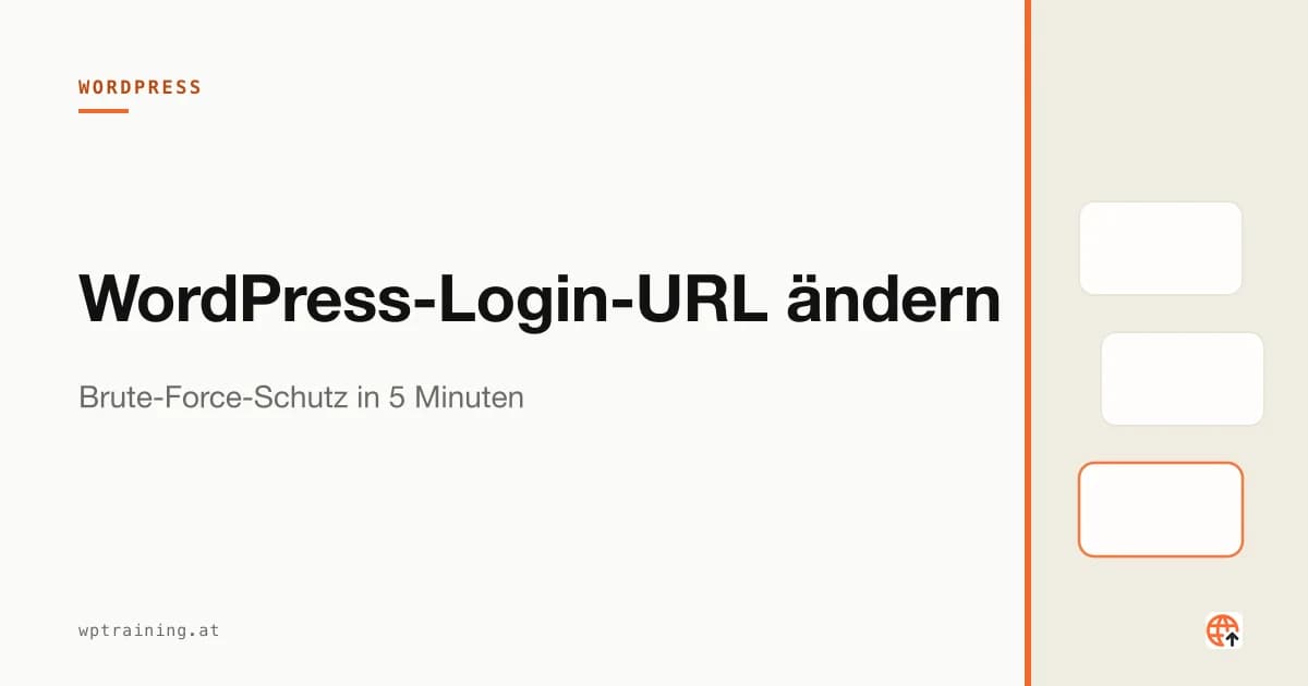 Schloss-Symbol auf einem WordPress-Login-Bildschirm