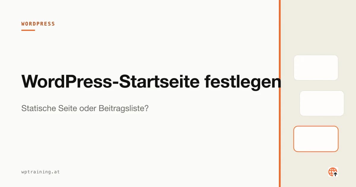 Bildschirm zeigt eine WordPress-Startseite im Vorher-Nachher-Vergleich
