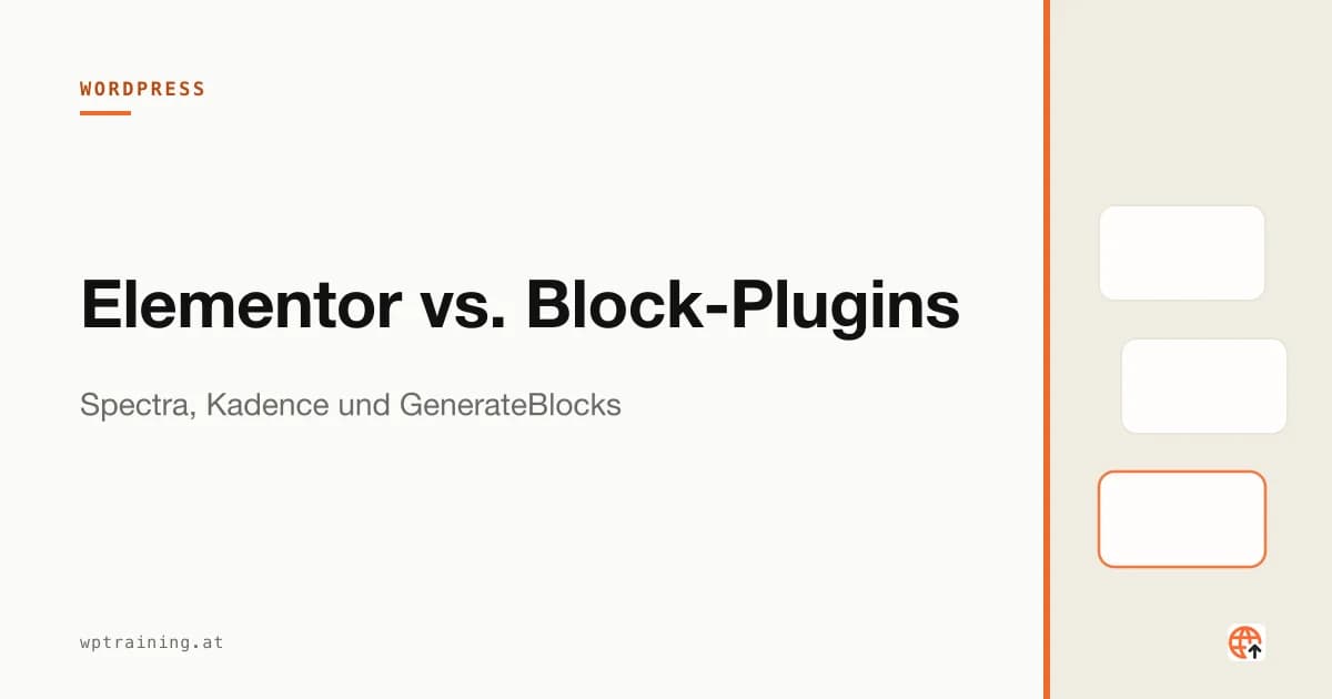 Elementor vs. Block-Plugins: Spectra, Kadence und Co.