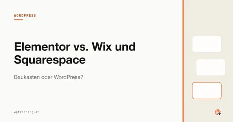 Elementor vs. Wix und Squarespace: Baukasten oder WordPress?